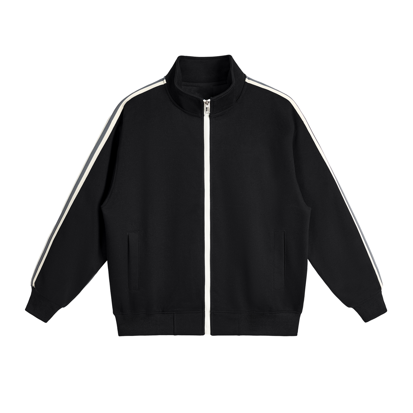 EVERYDAY Contrast Side-Stripe Stand Collar Jacket