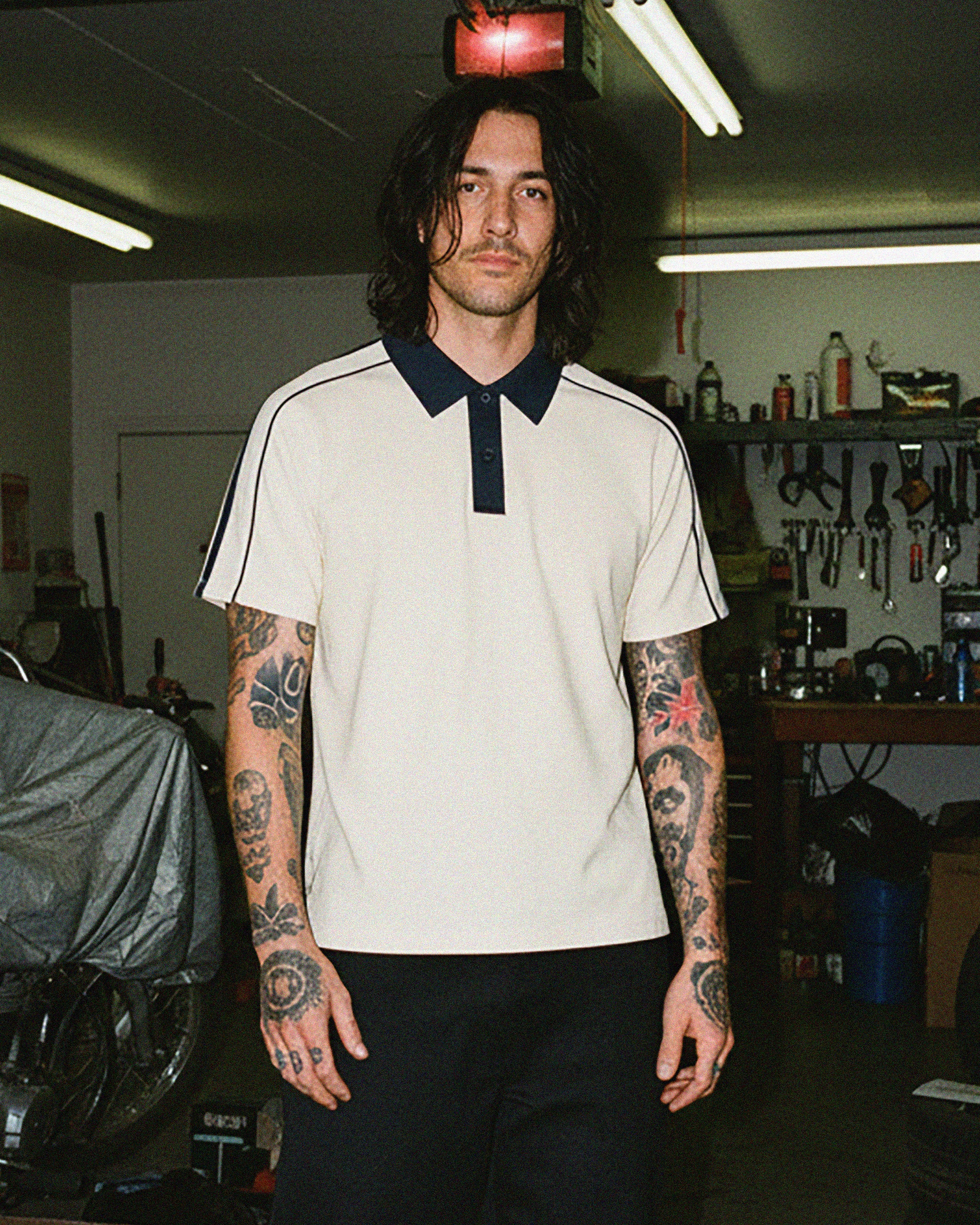 EVERYDAY Contrast Collar Polo Shirt