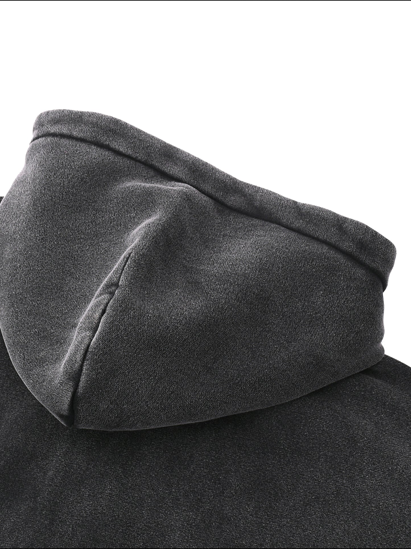 Race to Last Vintage Wash Frayed Fleece Zip Hoodie