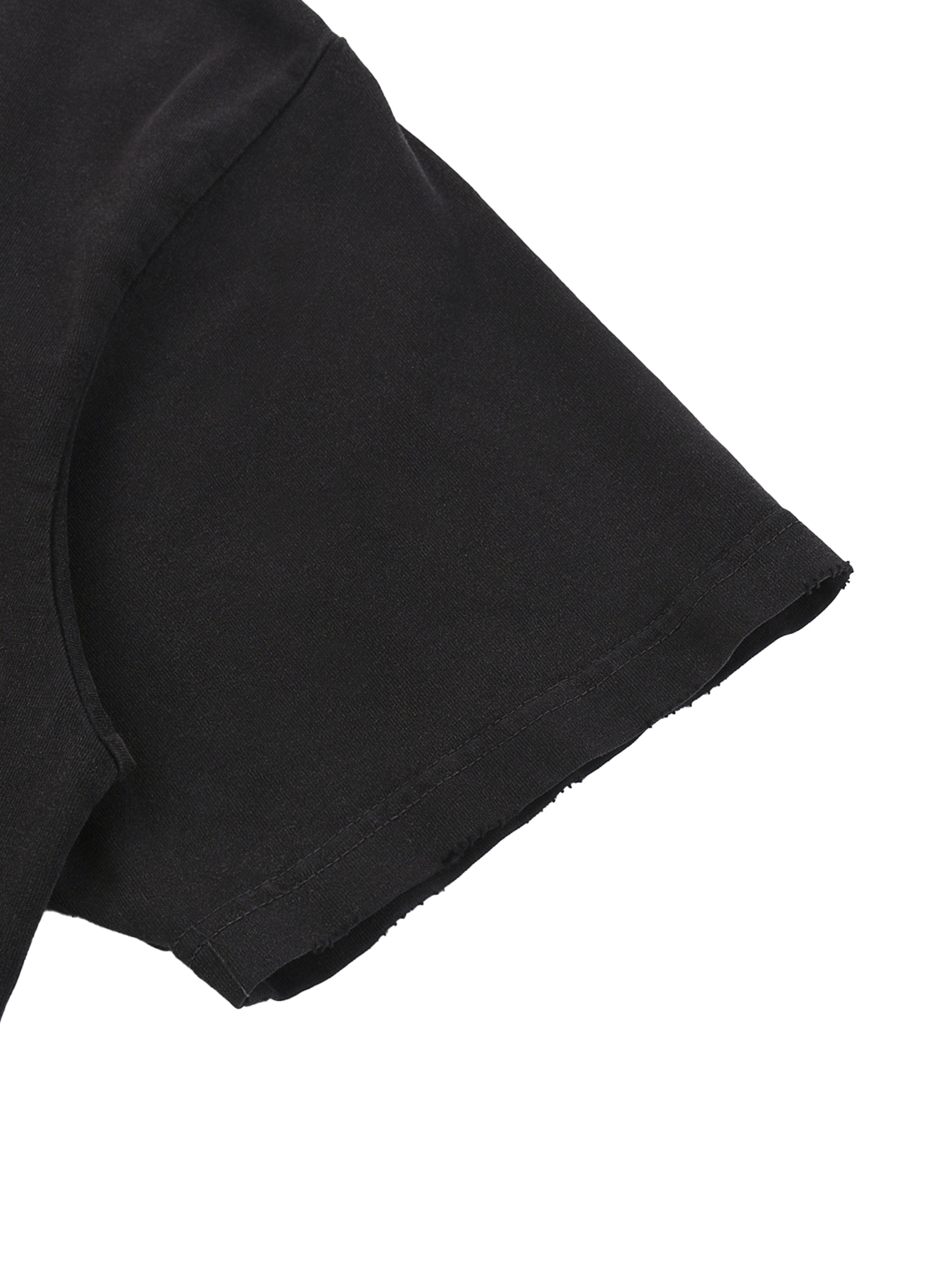 Cherry Washed Raw-Hem Tee