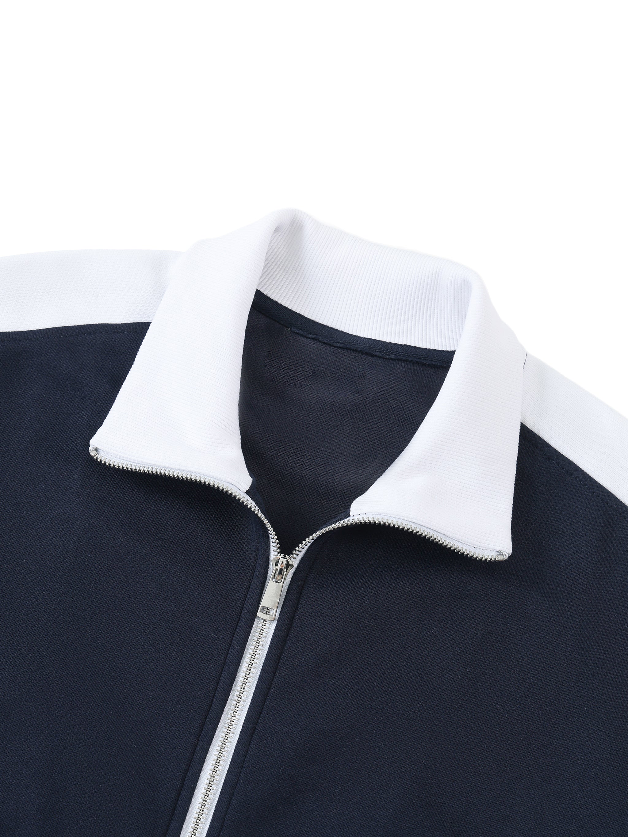 EVERYDAY Contrast Trim Stand Collar Jacket
