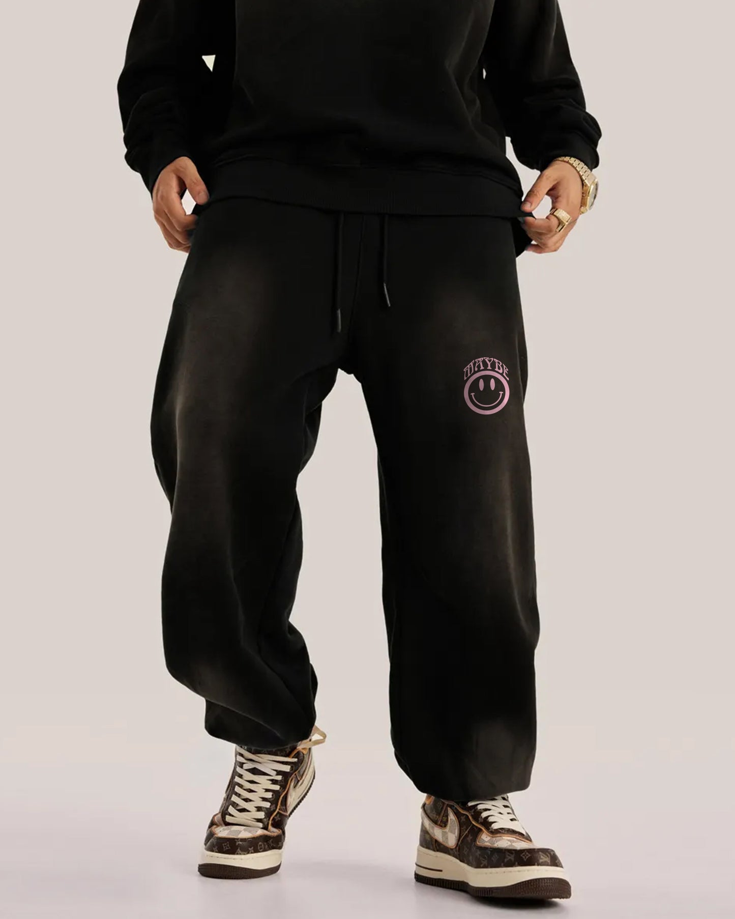 Pink Smiley Sweatpants