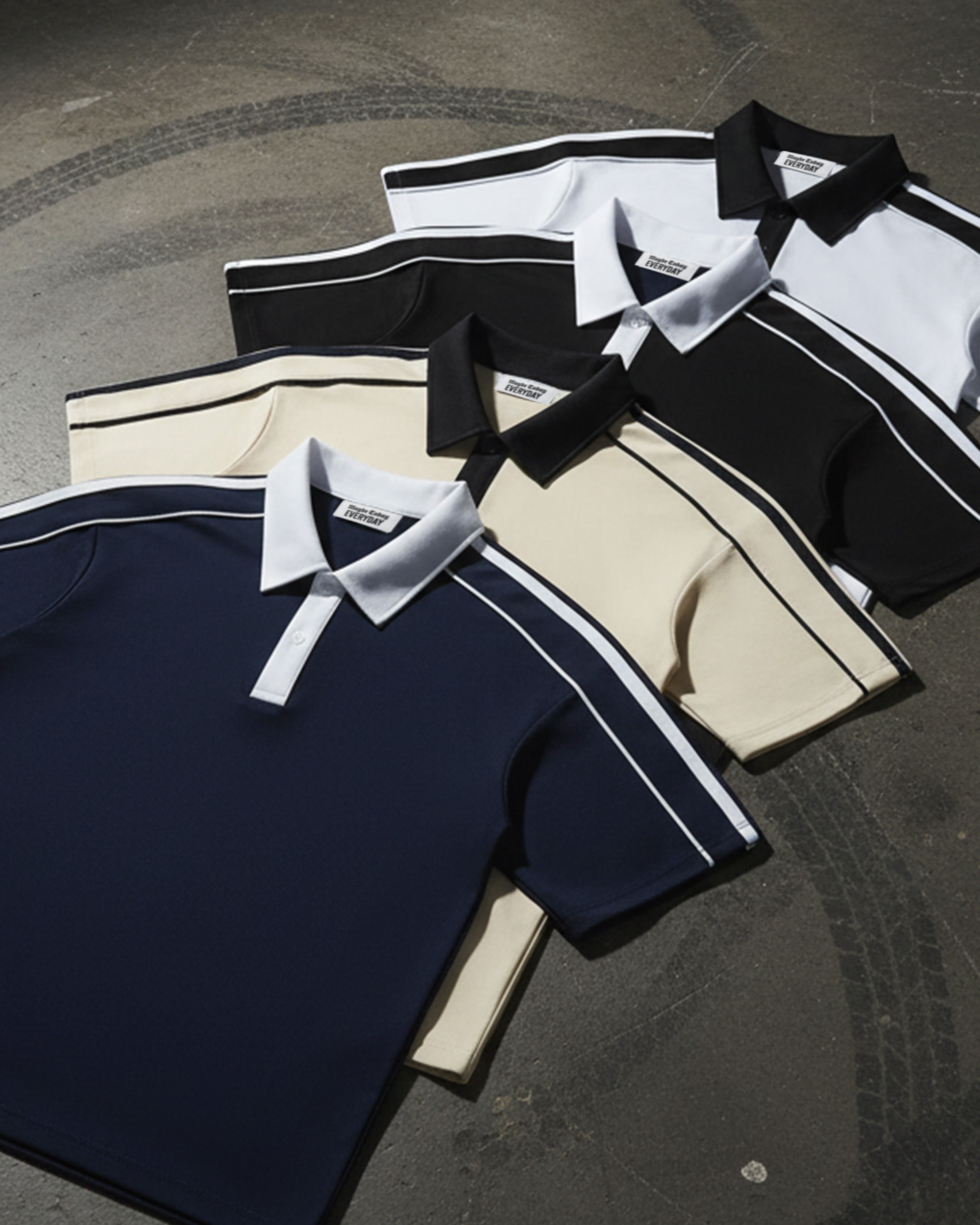 EVERYDAY Contrast Collar Polo Shirt