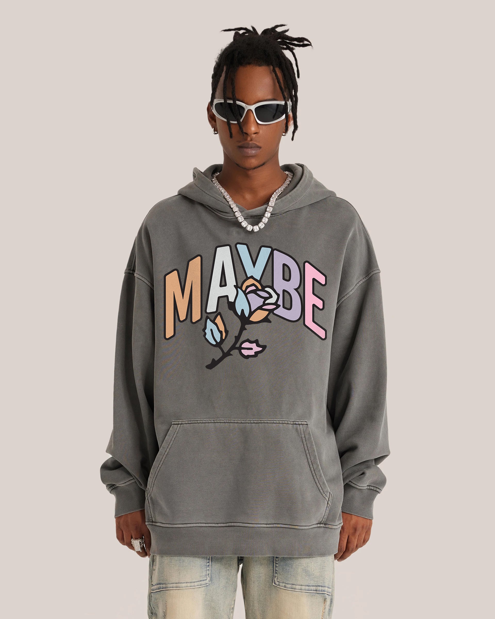 Rose pullover hoodie sale