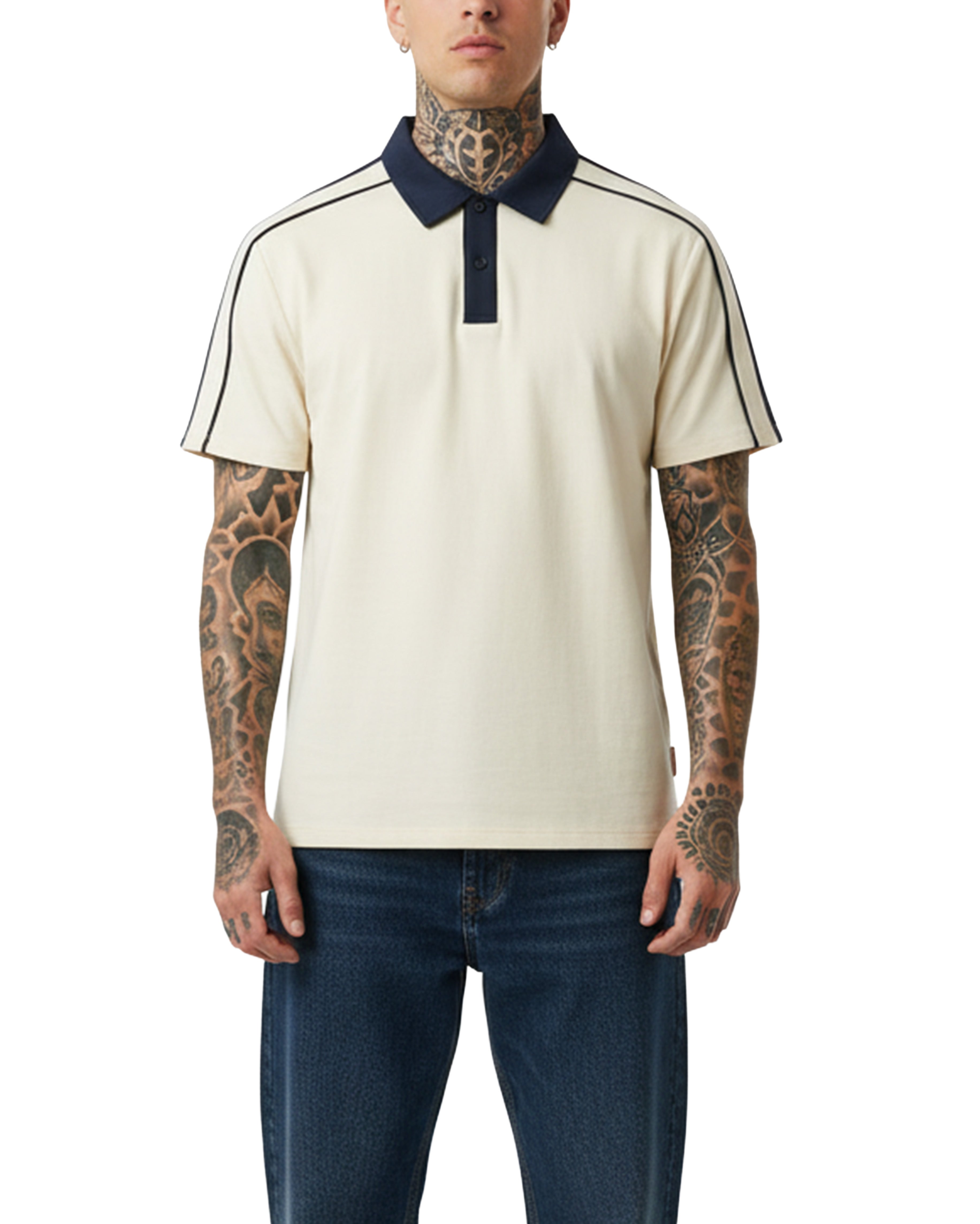 EVERYDAY Contrast Collar Polo Shirt