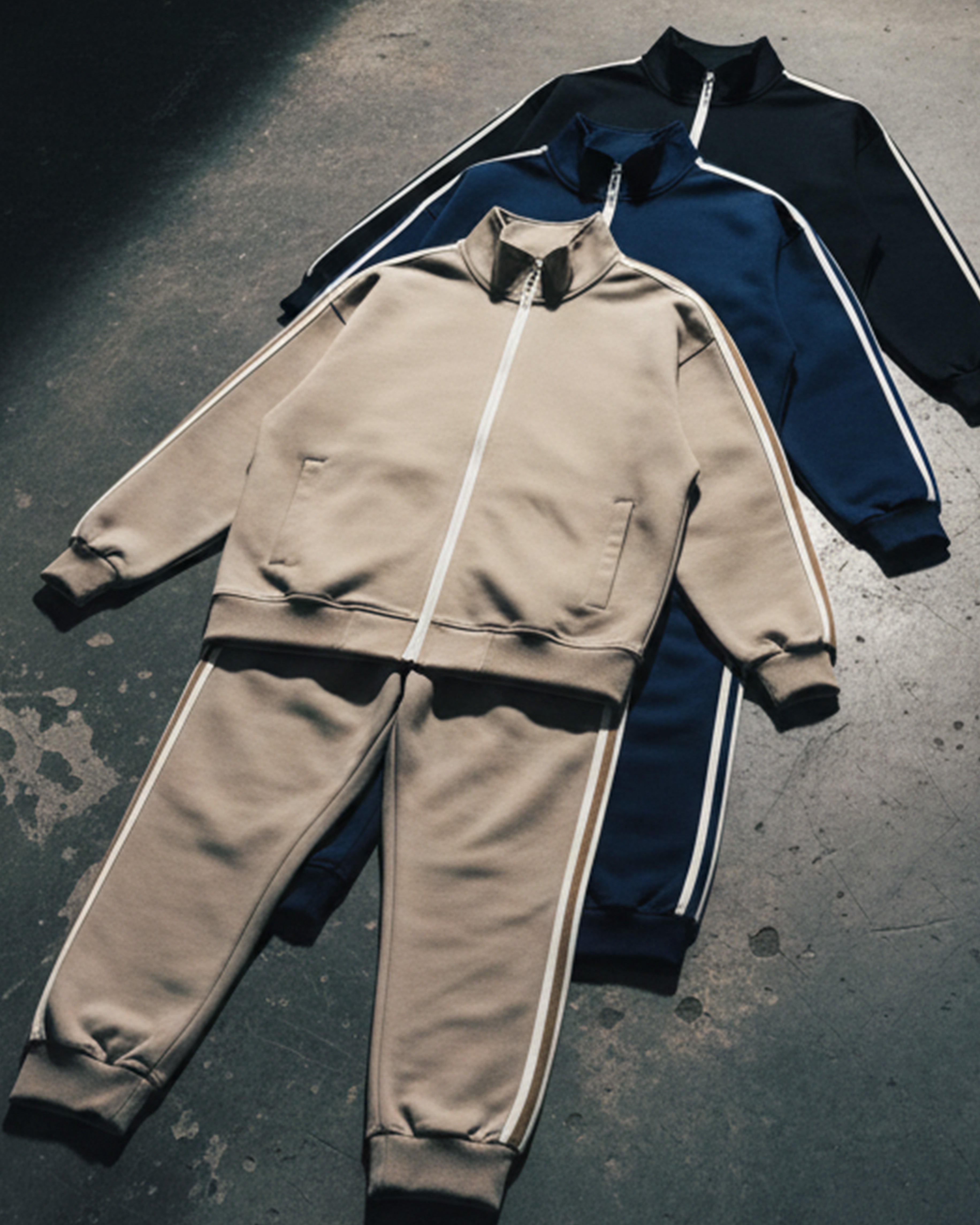 EVERYDAY Contrast Side-Stripe Stand Collar Jacket