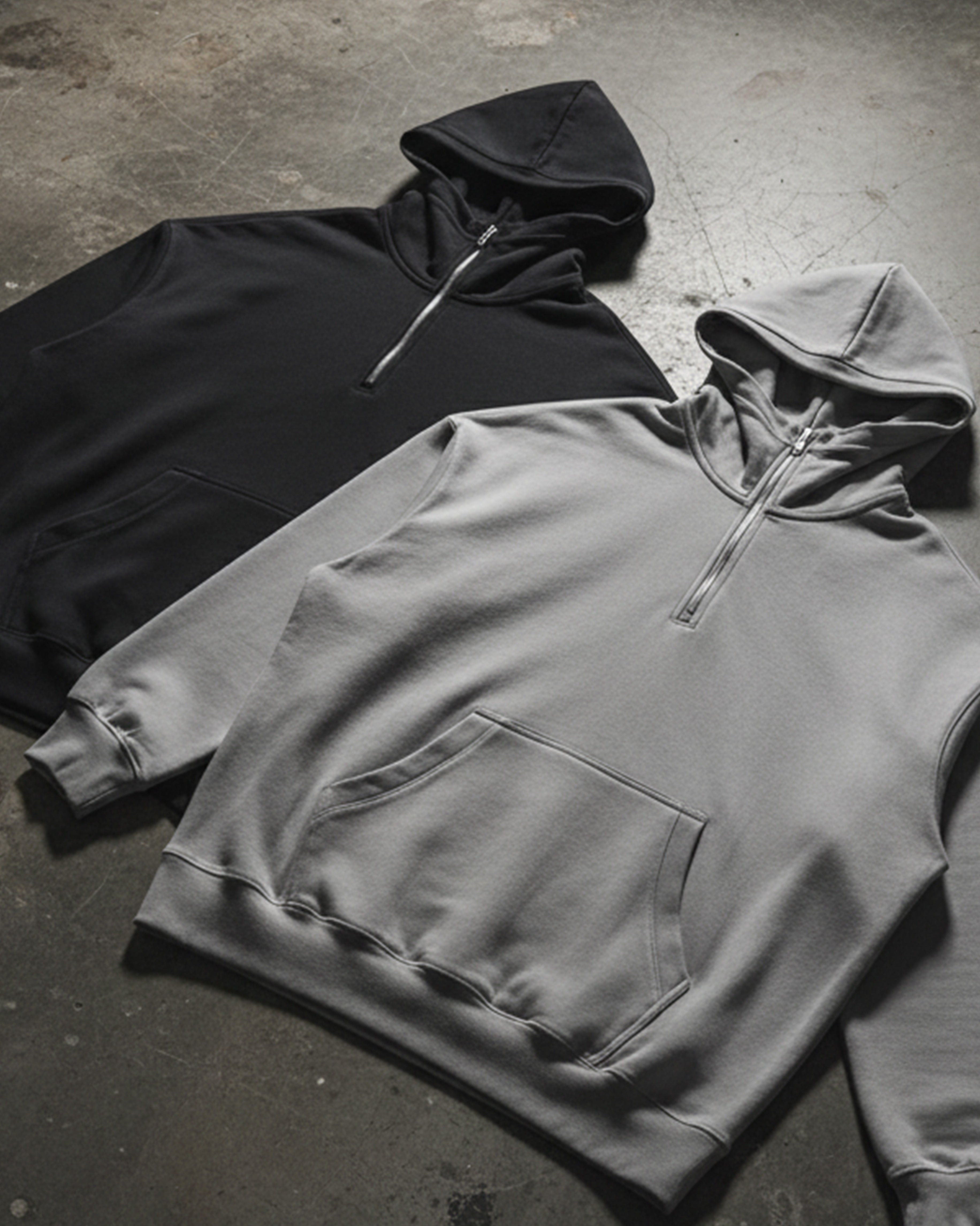 EVERYDAY Big Hood Half-Zip Fleece Hoodie