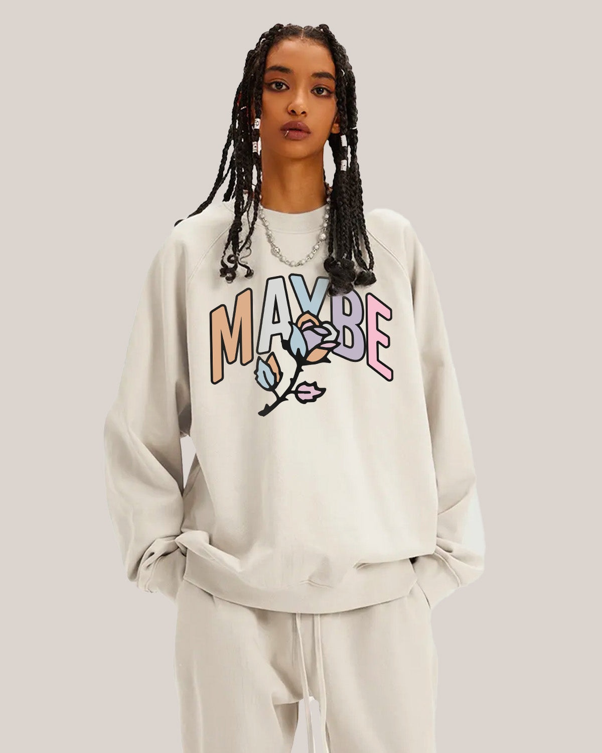 Spring Rose Unisex Heavyweight Fleece-lined Sweatshirt