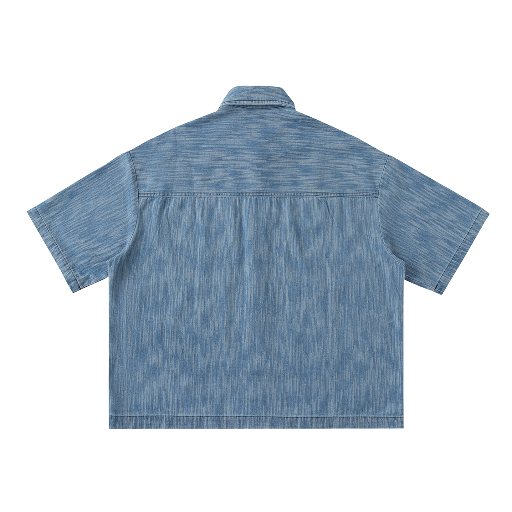 EVERYDAY Distressed Wash Short-Sleeve Shirt