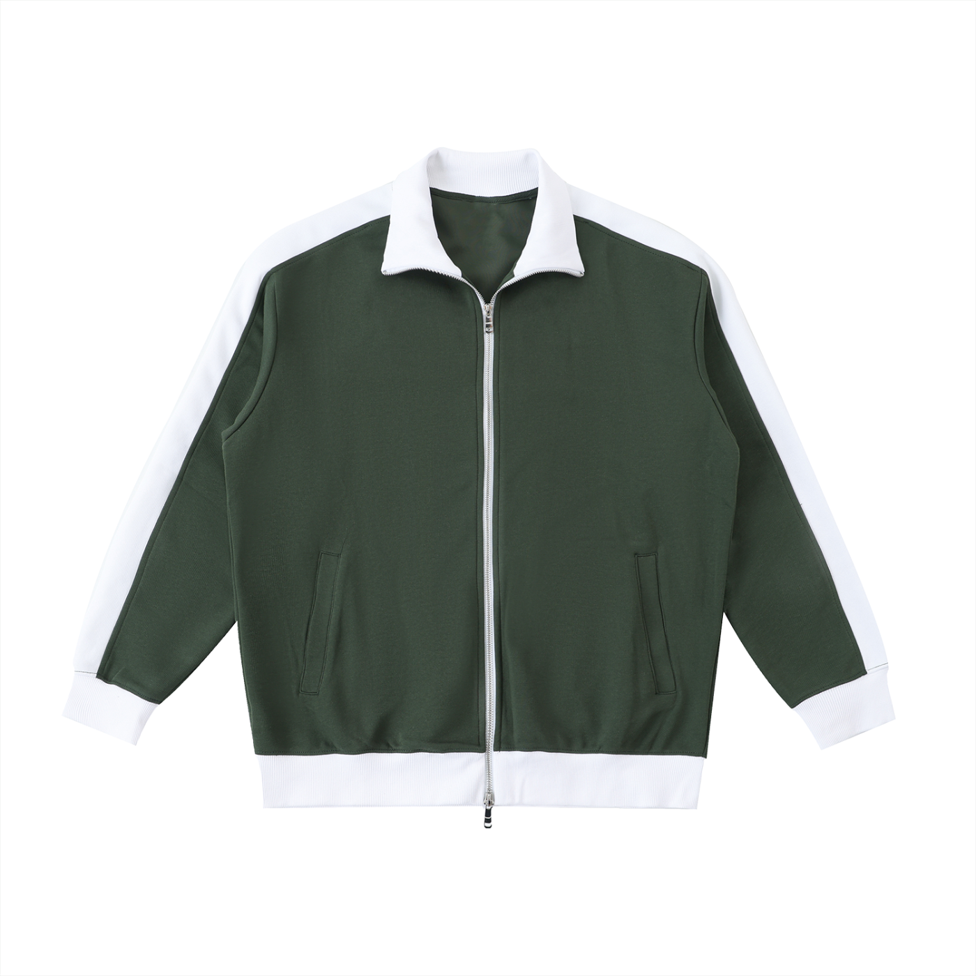 EVERYDAY Contrast Trim Stand Collar Jacket