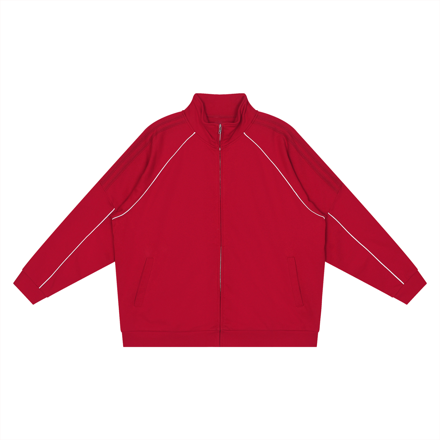 EVERYDAY Reflection Striped Raglan Sleeve Jacket
