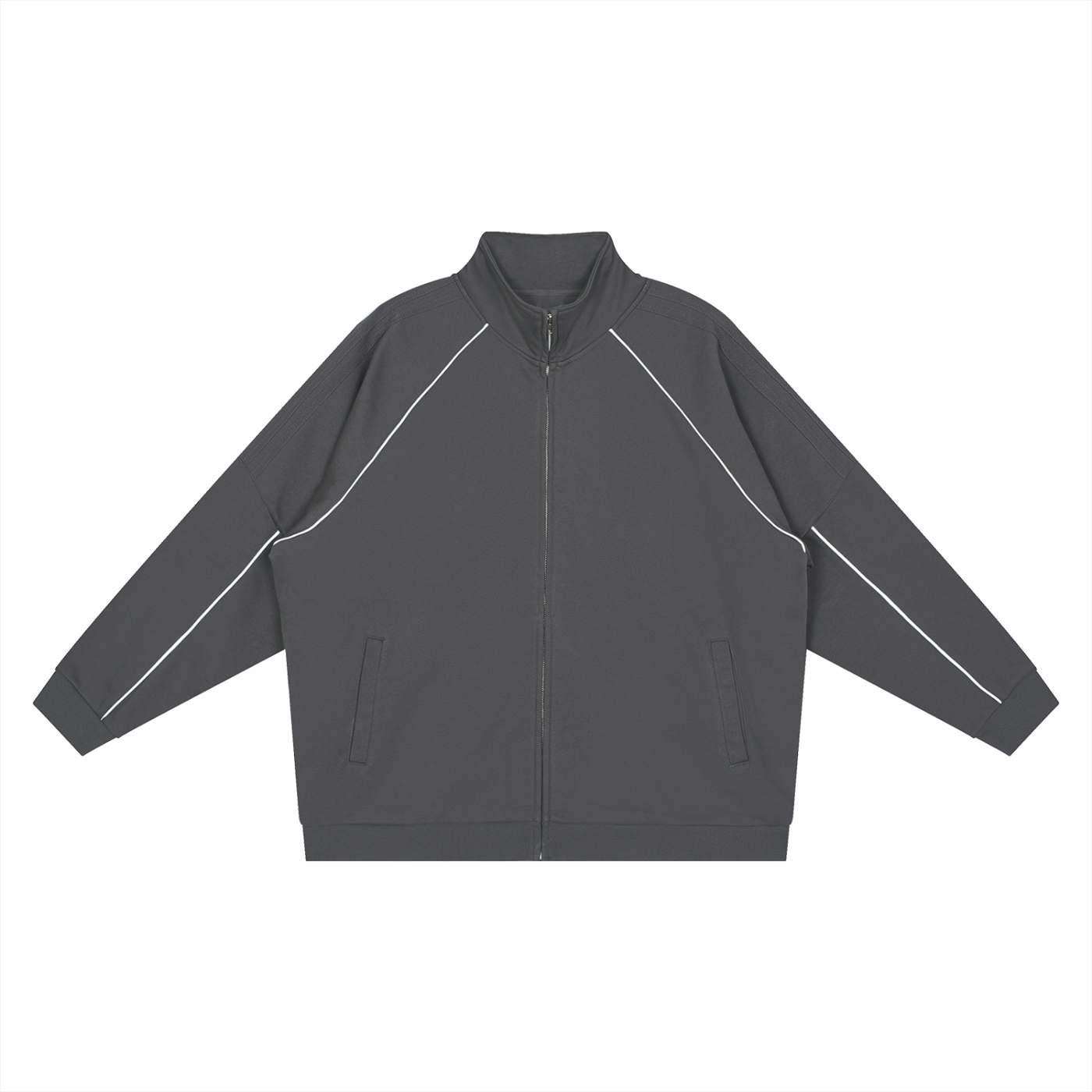 EVERYDAY Reflection Striped Raglan Sleeve Jacket