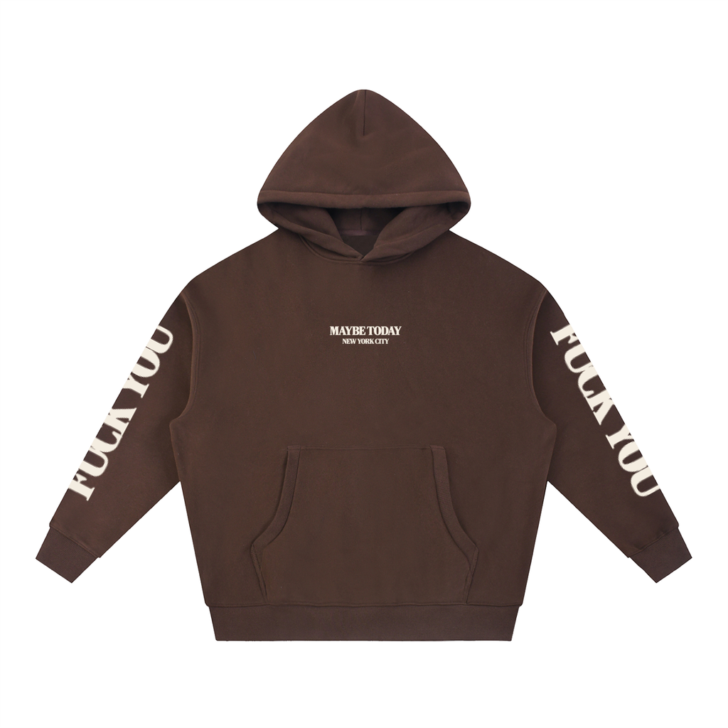 F*CK YOU Boxy Fit Fleece Hoodie