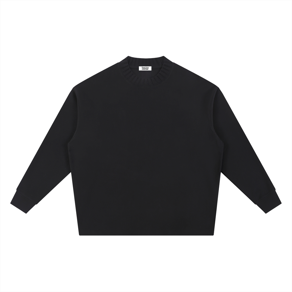 EVERYDAY Knitted Round Neck Oversize Sweatshirt