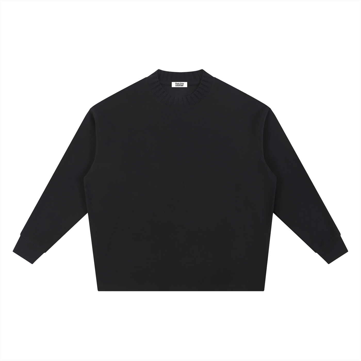 EVERYDAY Knitted Round Neck Oversize Sweatshirt