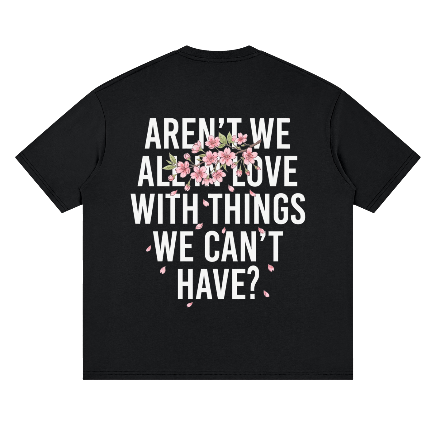 Cherry Blossom Drop Shoulder T-Shirt