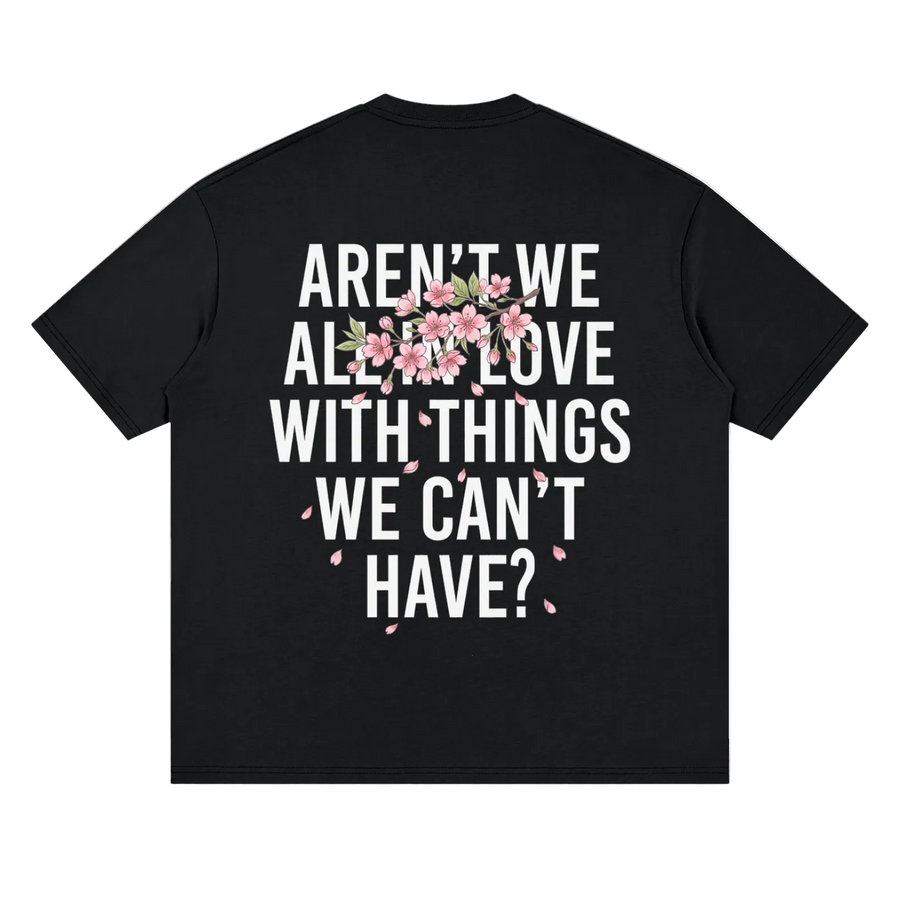 Cherry Blossom Drop Shoulder T-Shirt