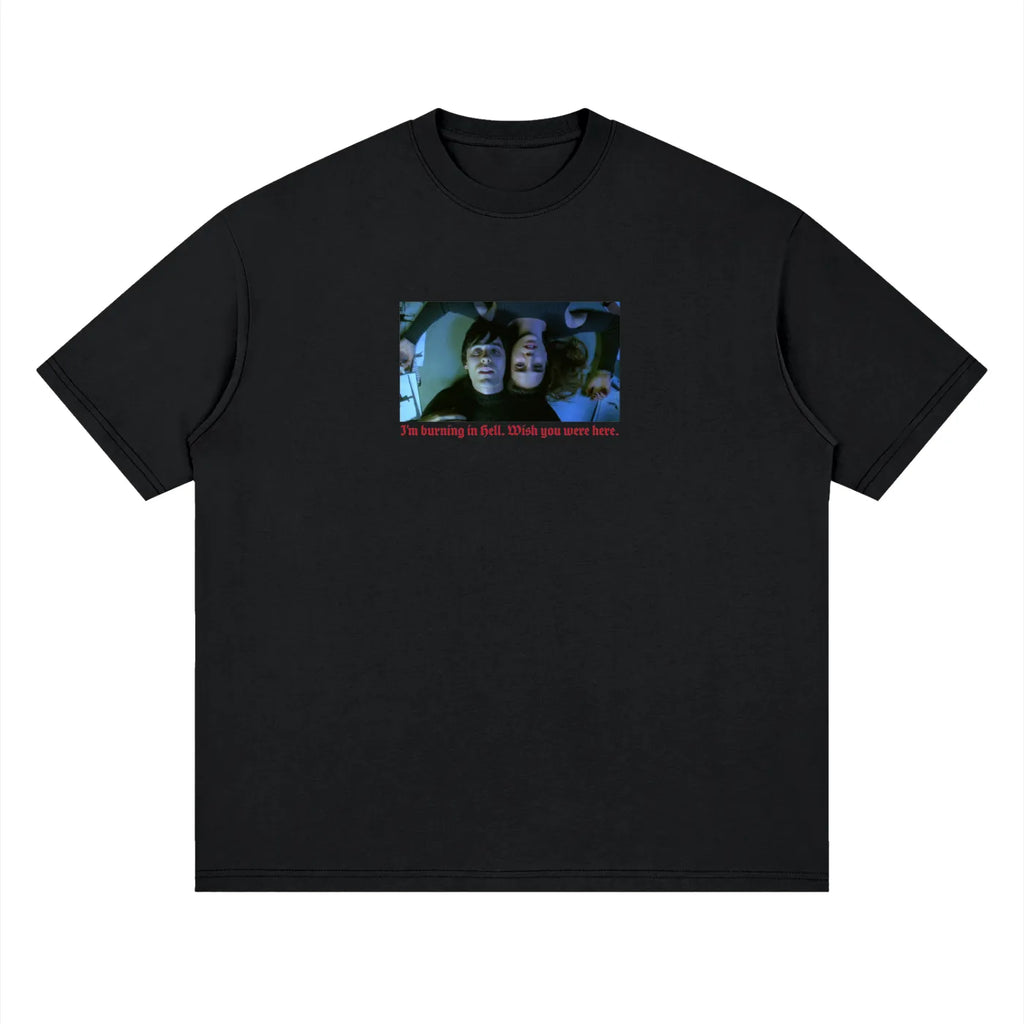 Burning in Hell Drop Shoulder Tee