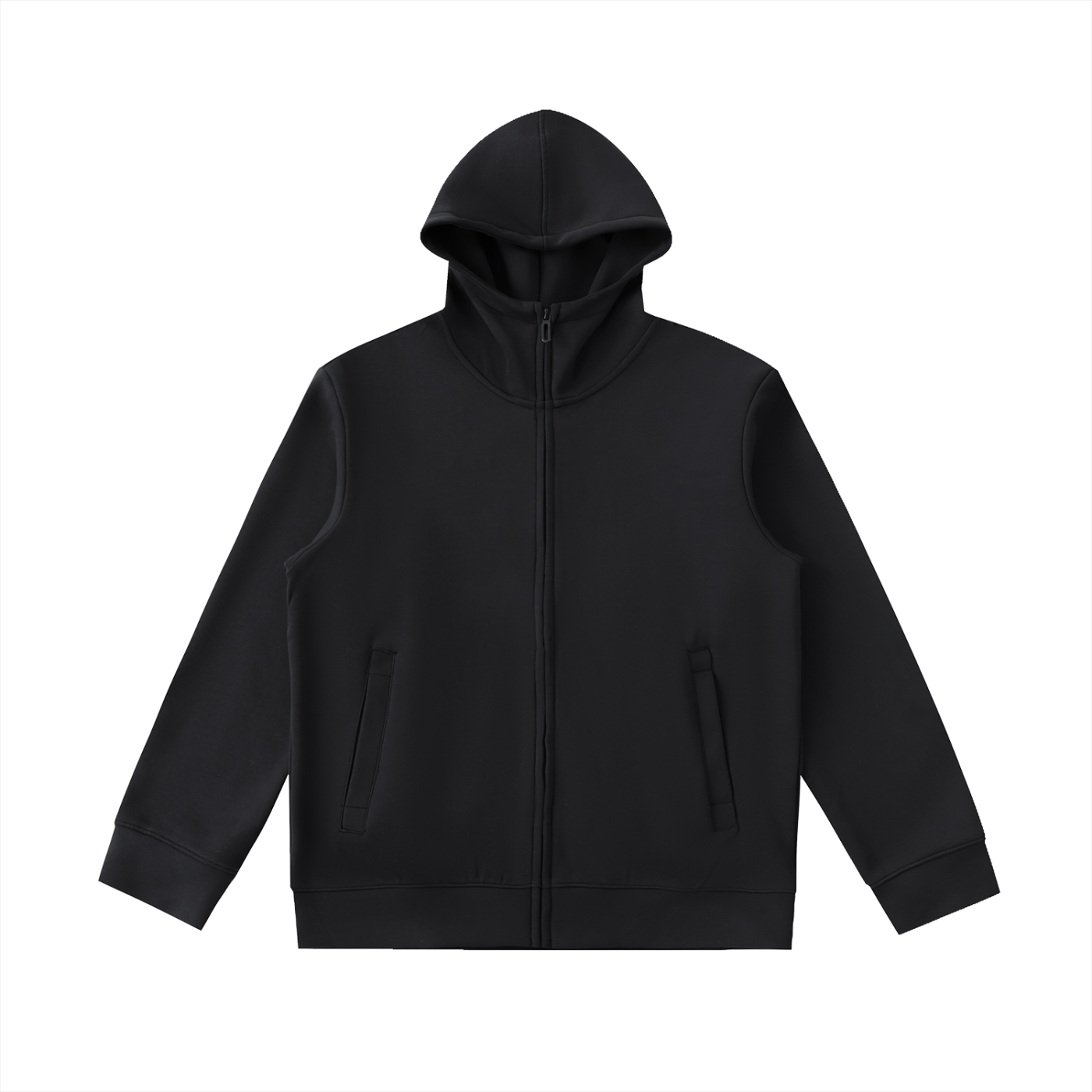 EVERYDAY Essential Heavyweight High Neck  Zip-Up Hoodie