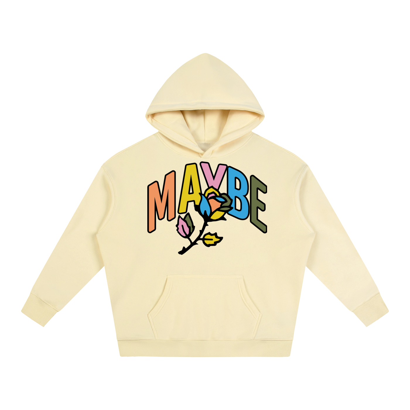Fall Rose Fleece Hoodie