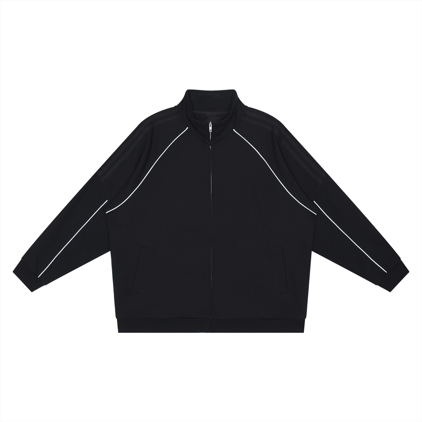 EVERYDAY Reflection Striped Raglan Sleeve Jacket