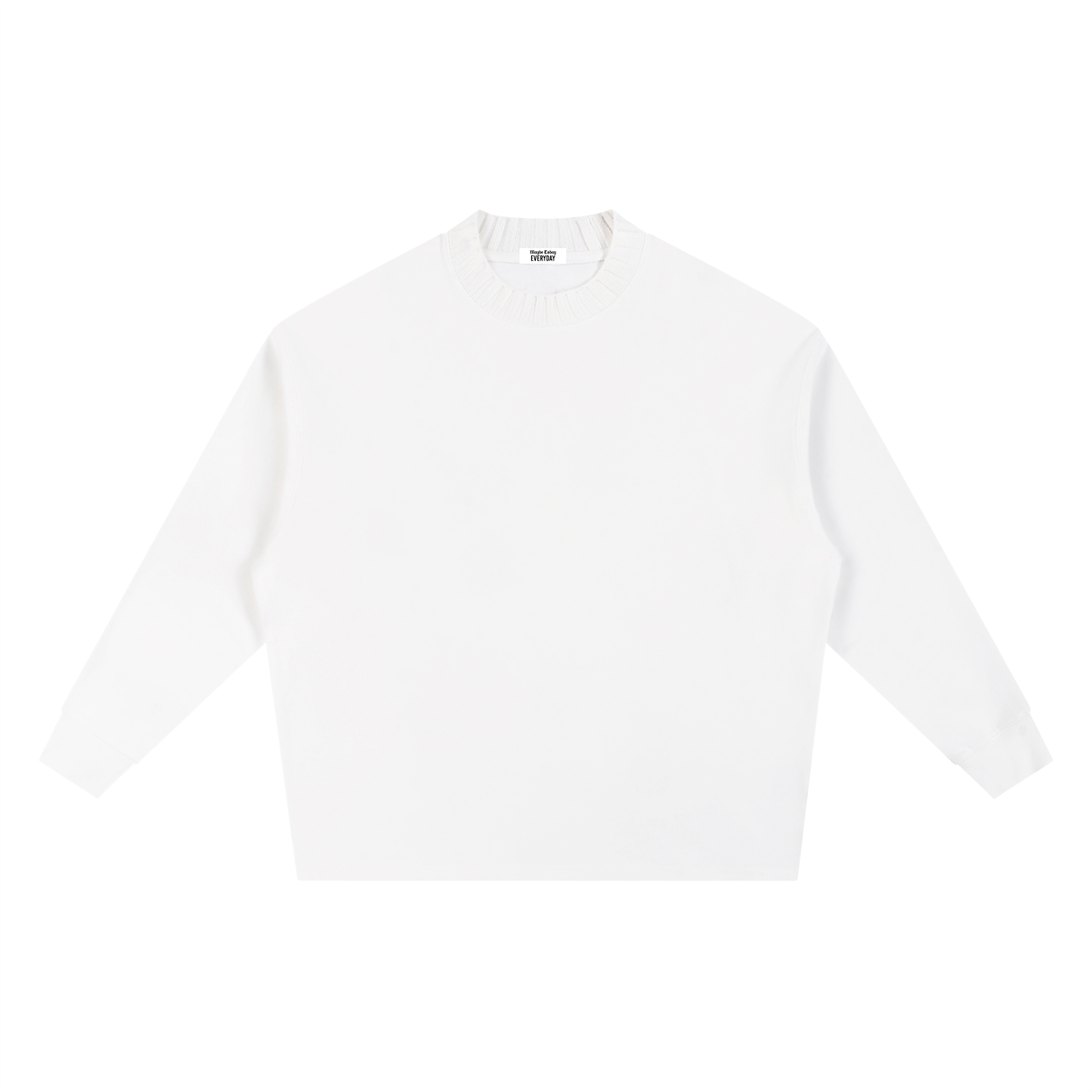 EVERYDAY Knitted Round Neck Oversize Sweatshirt