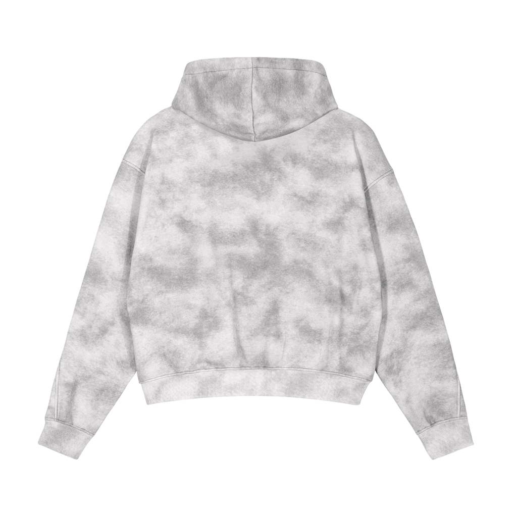EVERYDAY Dirty Washed Zip-Up Fleece Hoodie