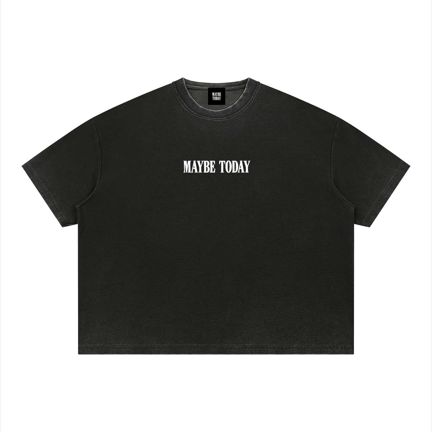 Logo Sunfade Boxy Waffle Tee