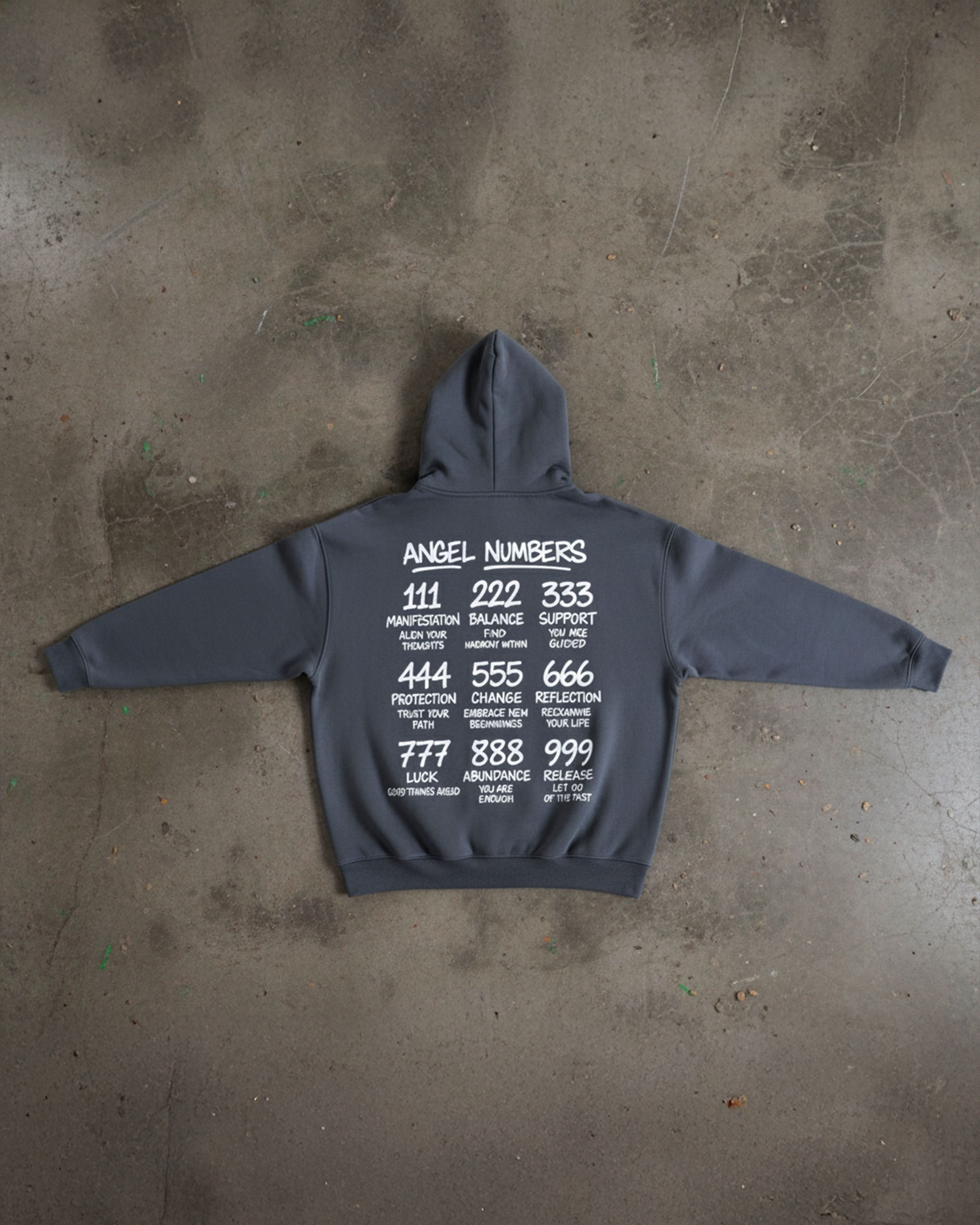 Angel Numbers Oversized Hoodie – Maybe Today NYC Angel Numbers Oversized Hoodie – Maybe Today NYC