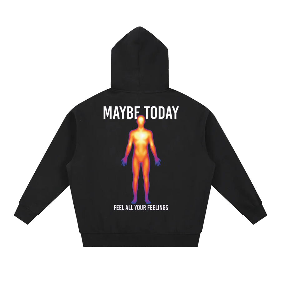 FEEL ALL YOUR FEELINGS Boxy Fit Fleece Hoodie
