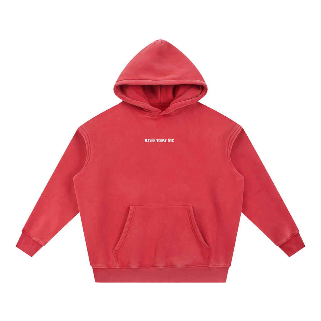 No Regrets Snow Wash Fleece Hoodie