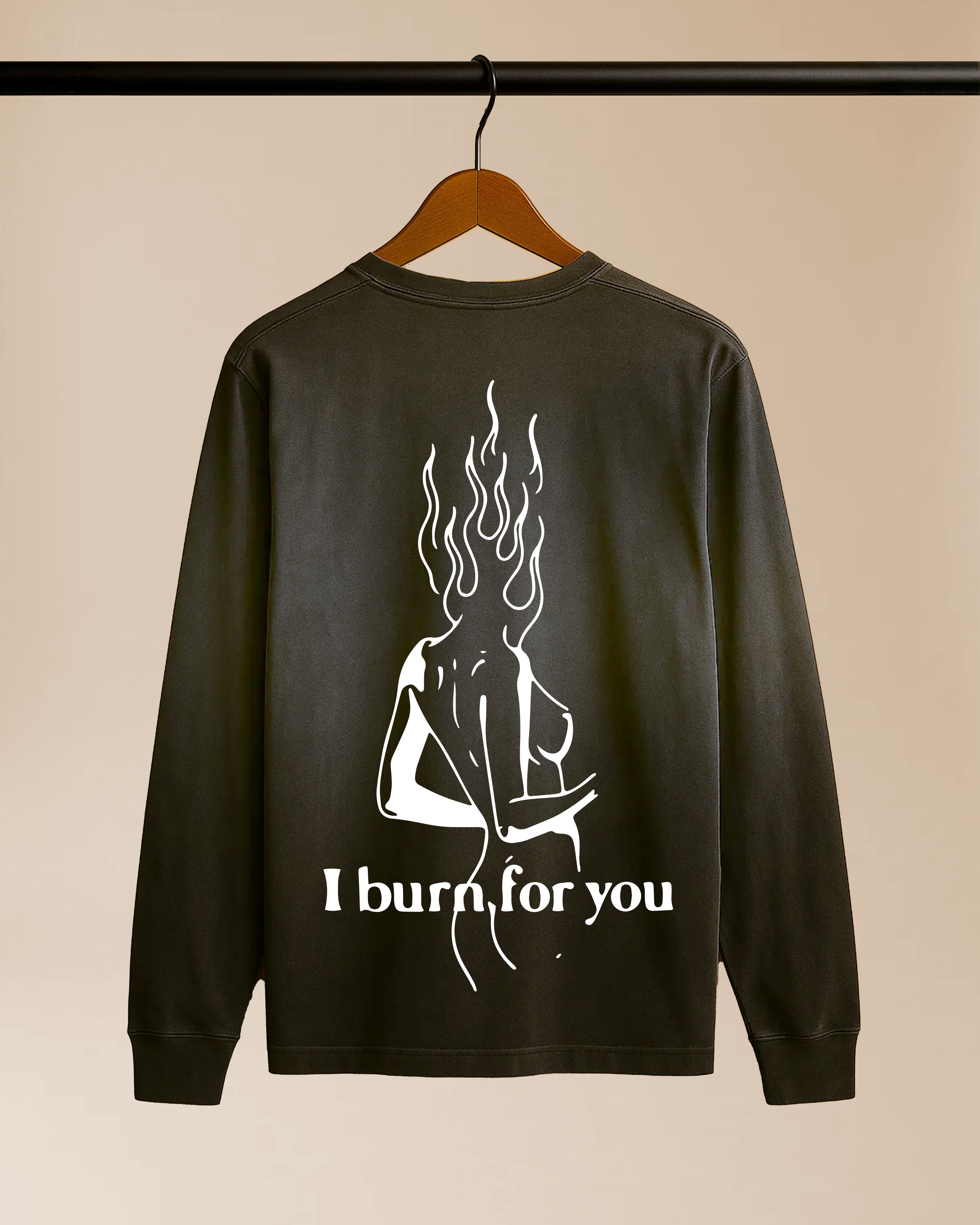 Burn for You Gradient Vintage Washed Long Sleeve Tee