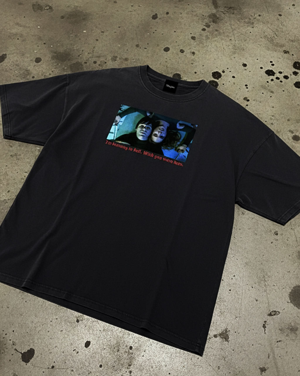 Burning in Hell Drop Shoulder Tee