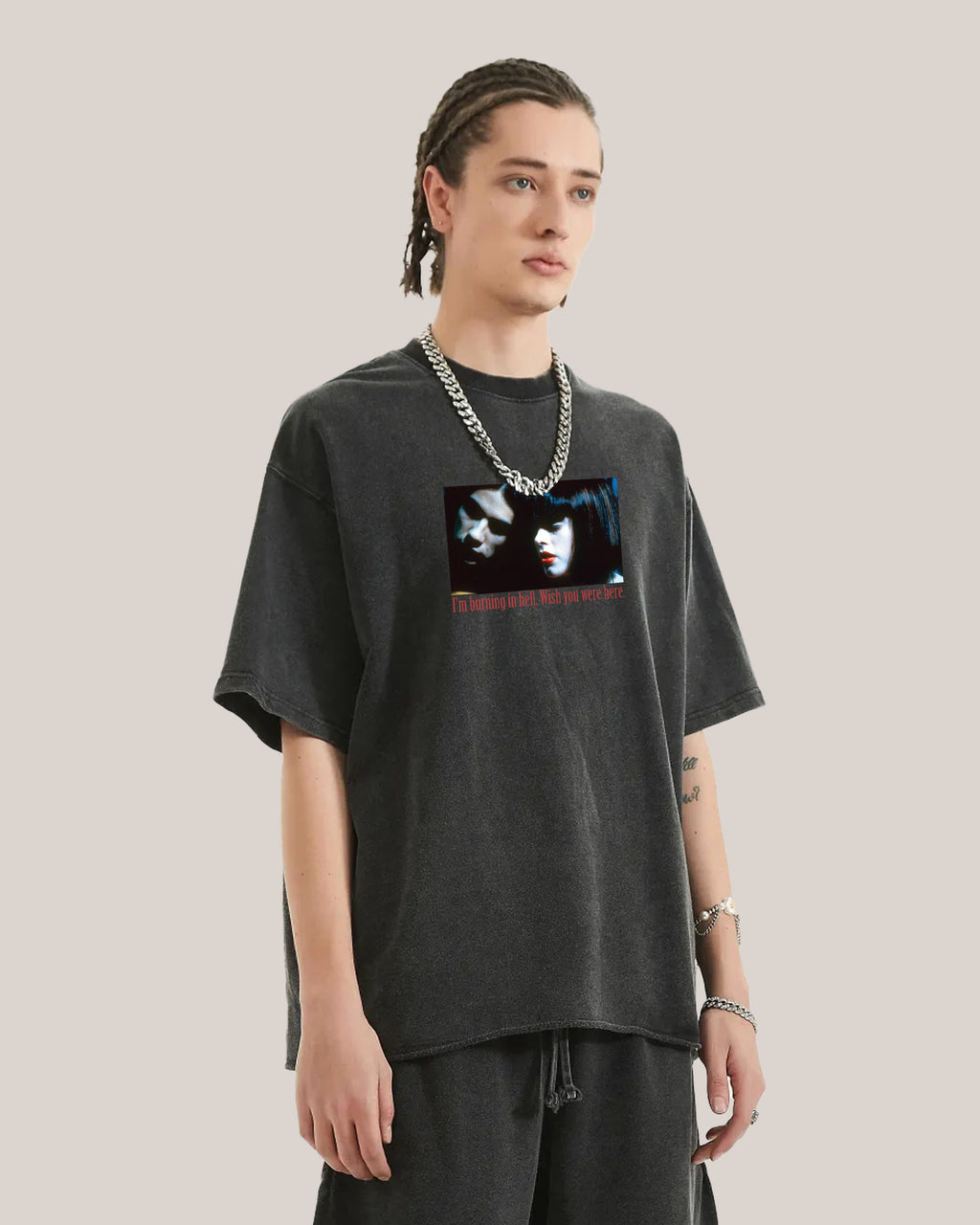 Burning Acid Wash Tee