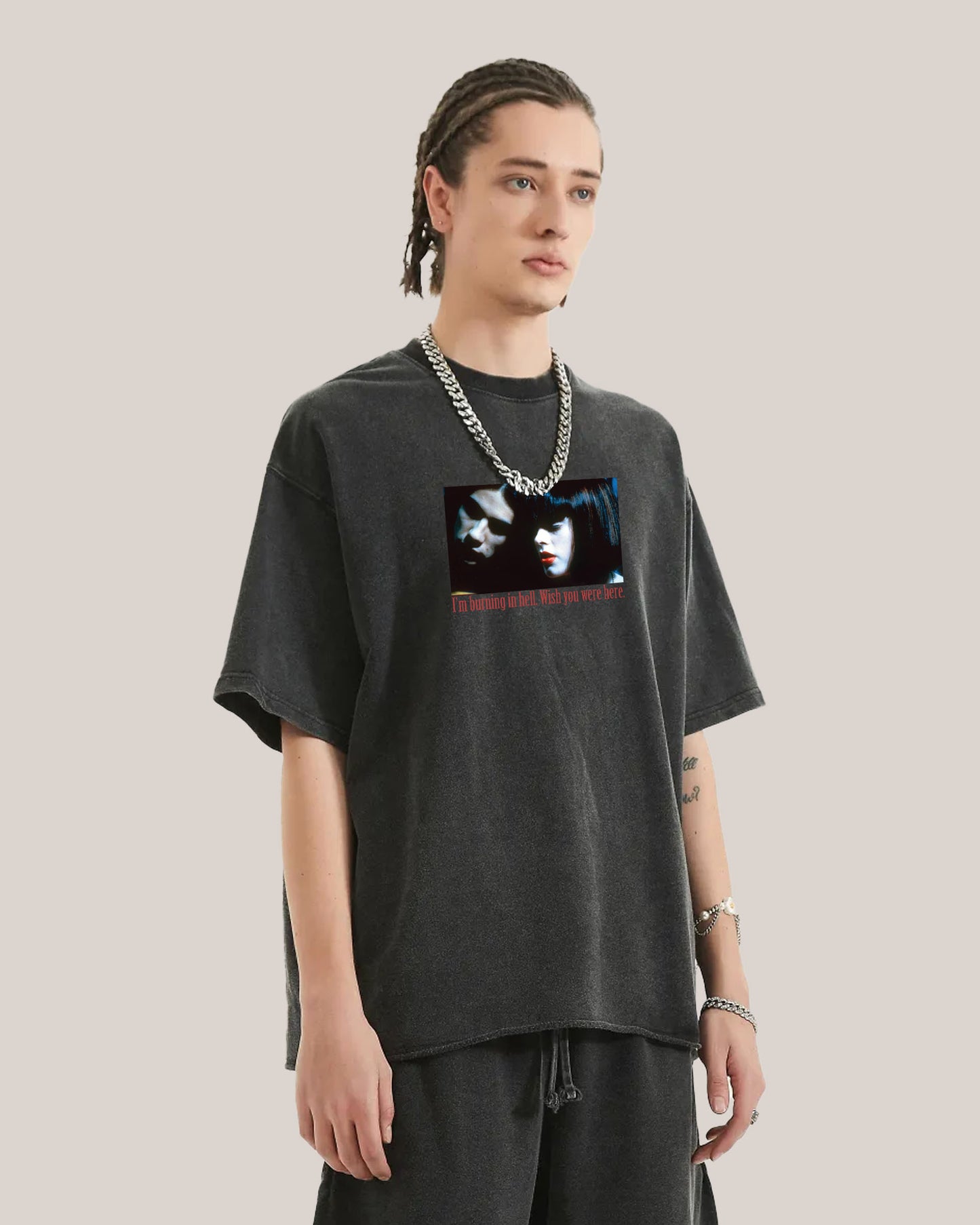 Burning Acid Wash Tee
