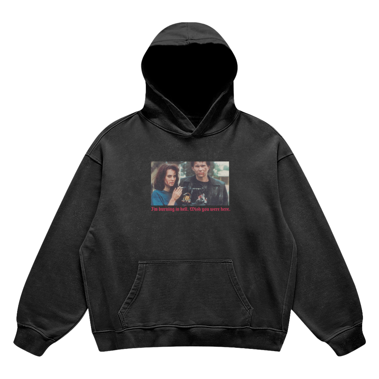 Wish You Were Here Washed Hoodie