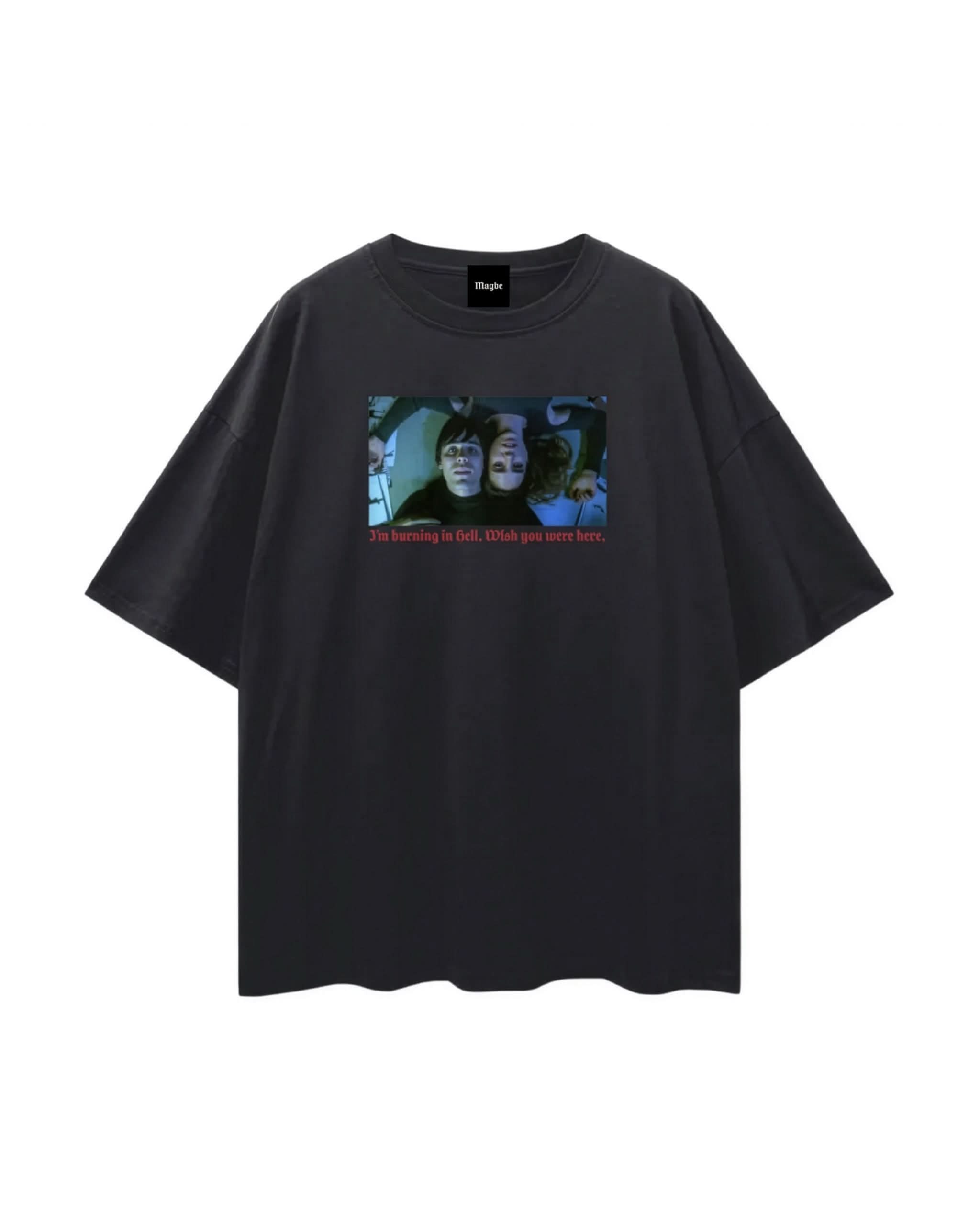 Burning in Hell Drop Shoulder Tee