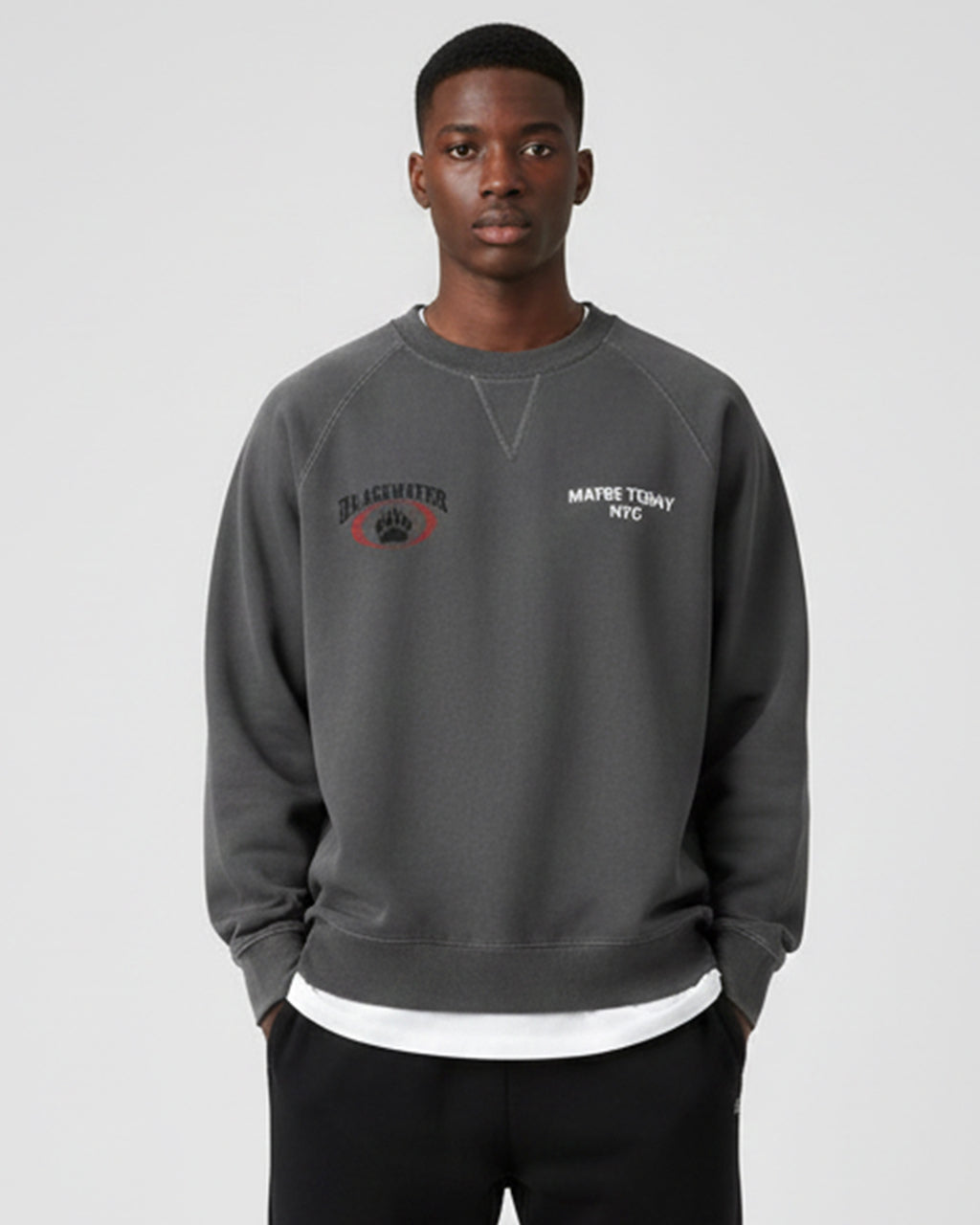 Black Water Heavyweight Boxy Sweatshirt