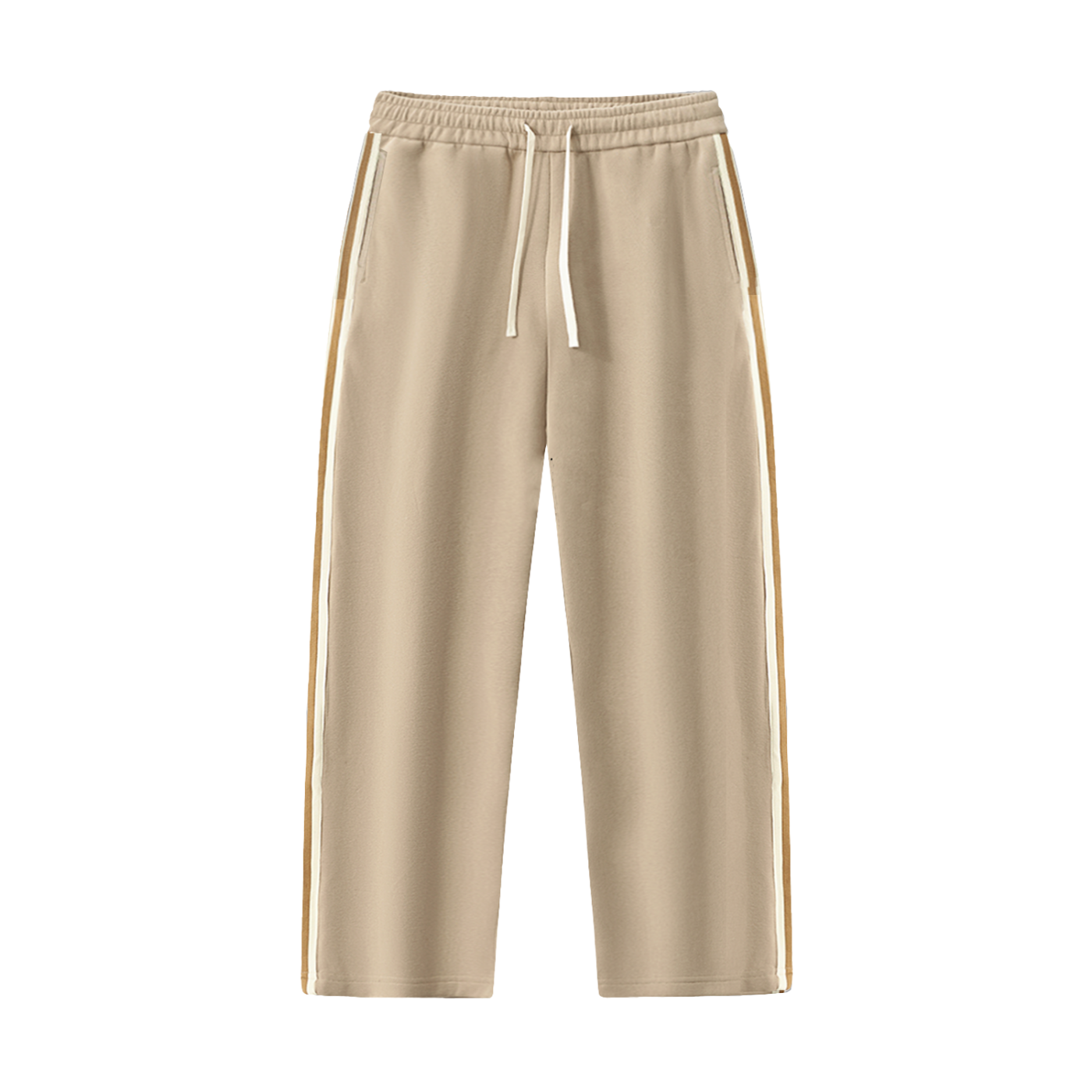 EVERYDAY Contrast Side-Stripe Straight-Leg  Pants