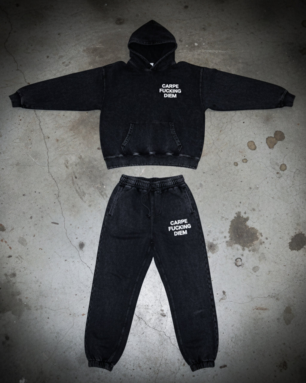 Carpe Diem Snow Wash Heavyweight Sweatpants