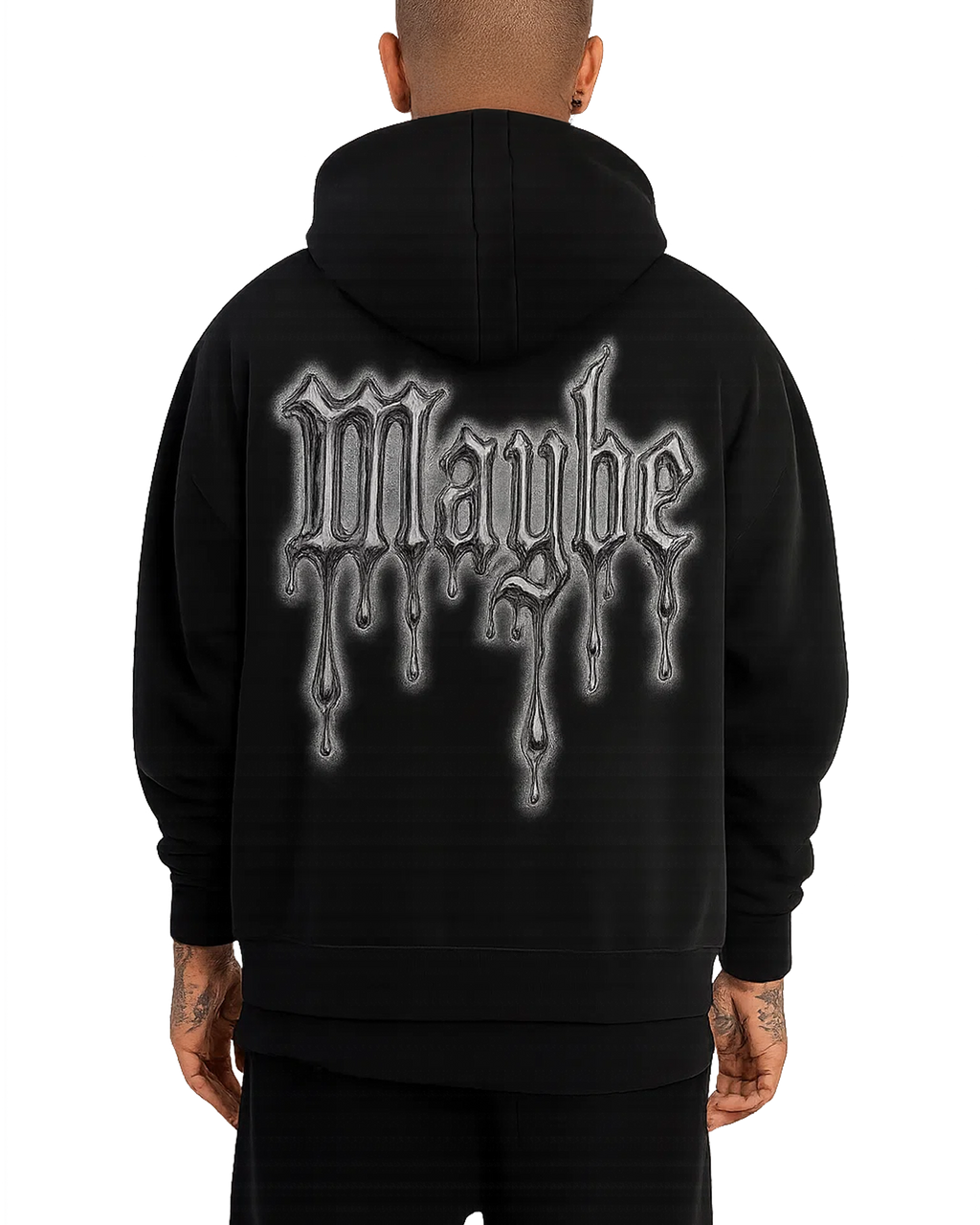 Drop-Shoulder Zip Up Hoodie