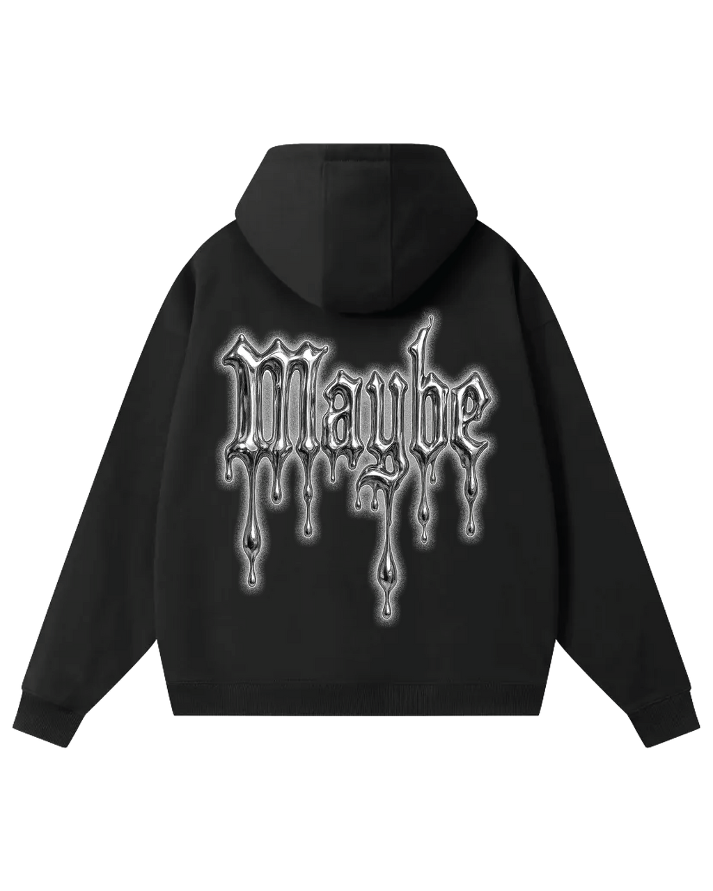 Drop-Shoulder Zip Up Hoodie