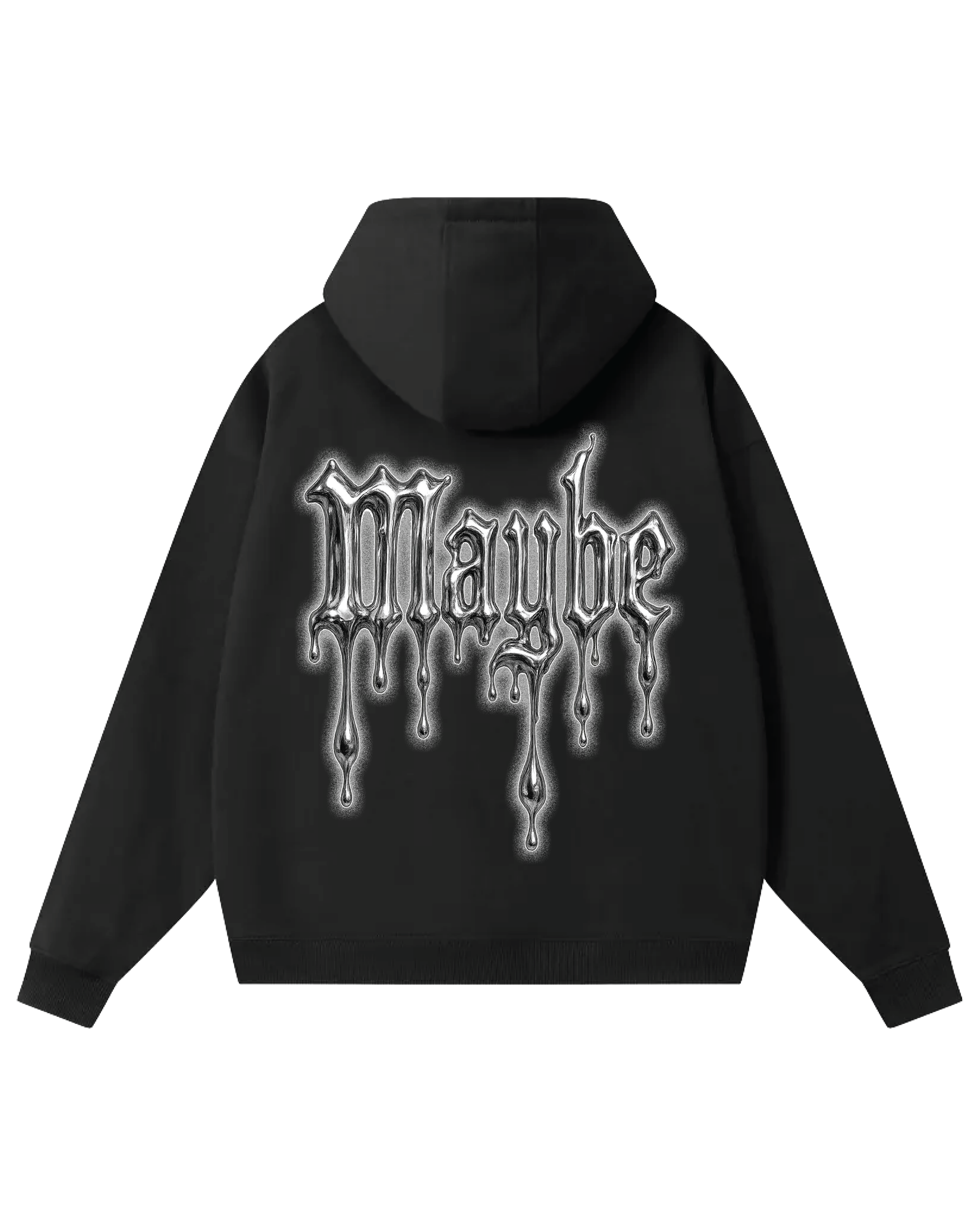 Drop-Shoulder Zip Up Hoodie