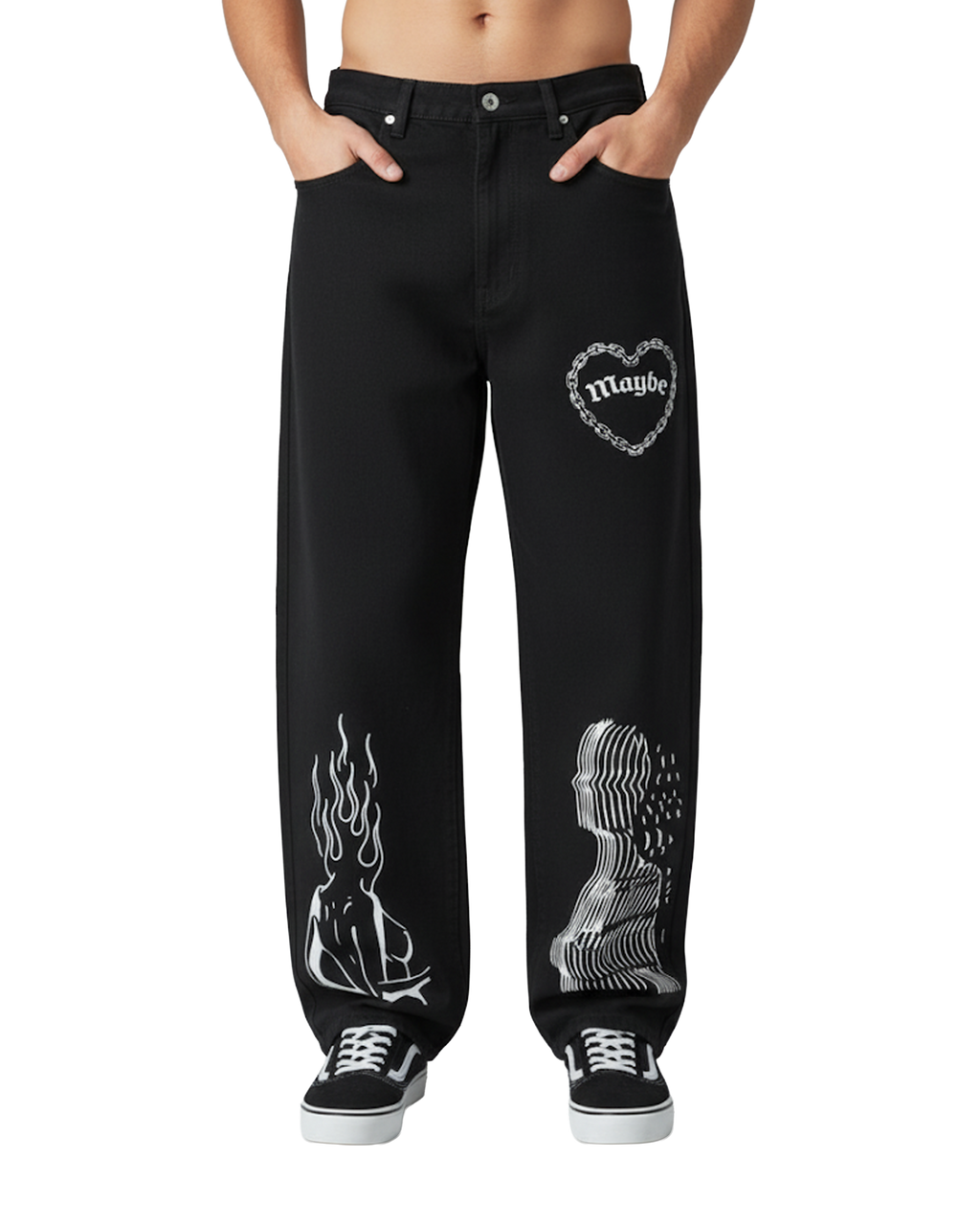 Curses Heavyweight Cotton Straight-Leg Pants