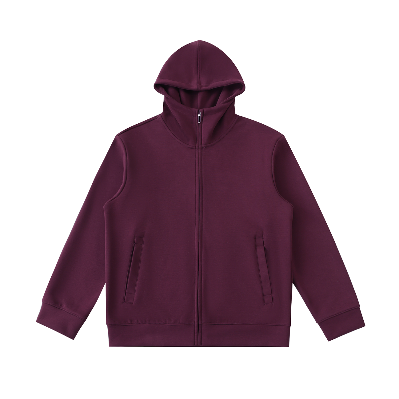 EVERYDAY Essential Heavyweight High Neck  Zip-Up Hoodie