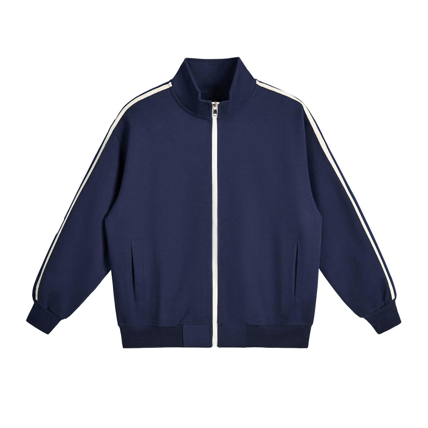 EVERYDAY Contrast Side-Stripe Stand Collar Jacket