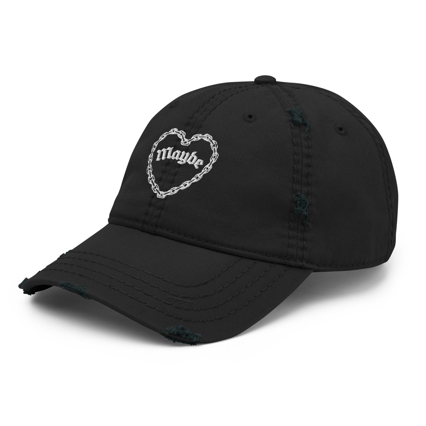 Chain Heart Distressed Dad Hat