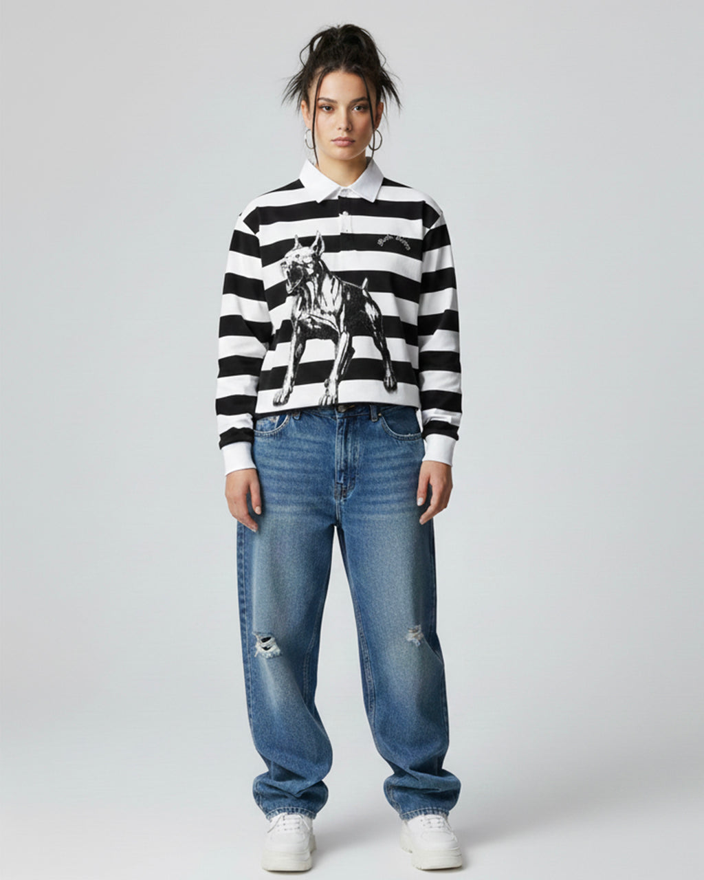 Guard Dog Stripe Polo Shirt