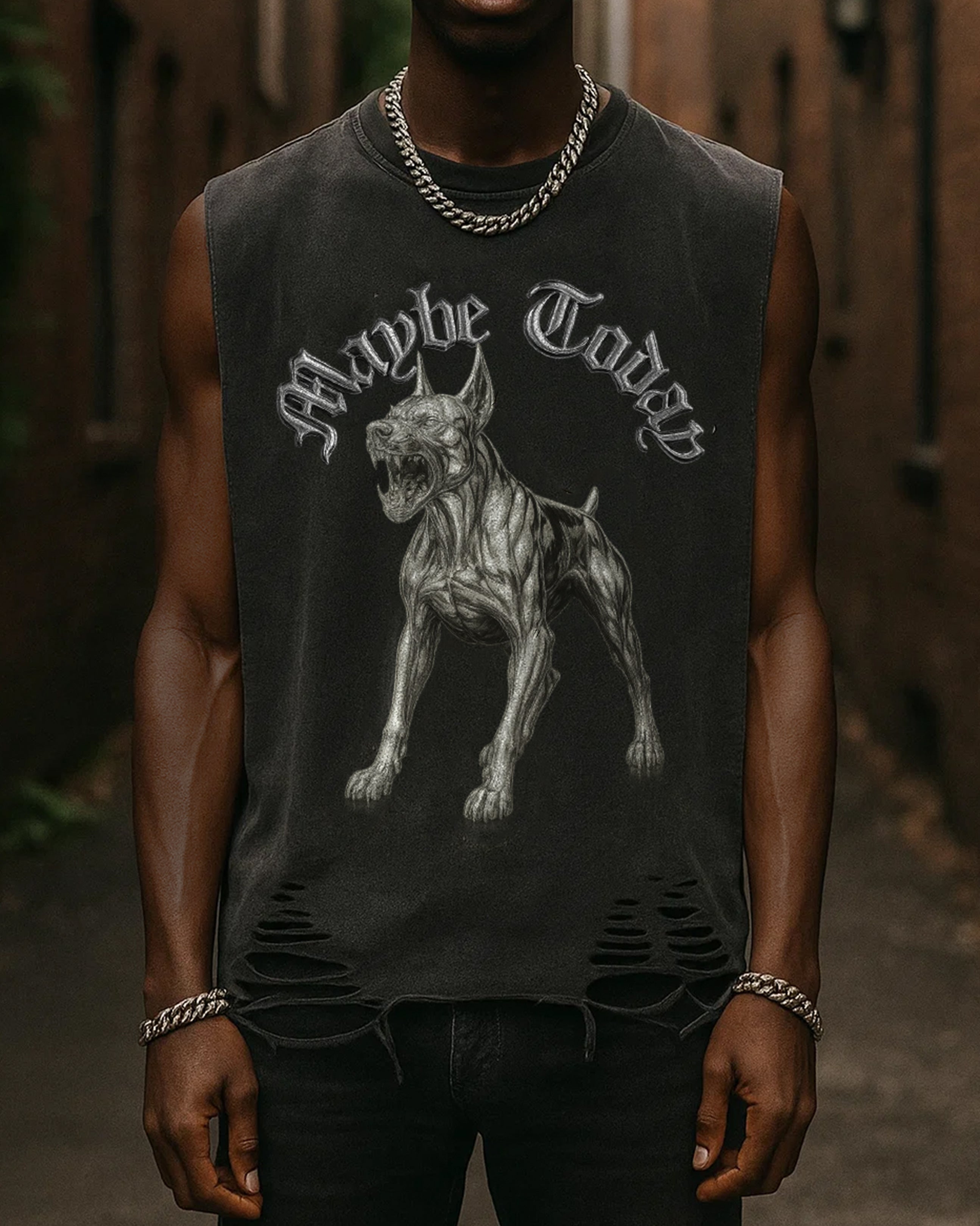 Guard Dog Raw-Hem Tank Top