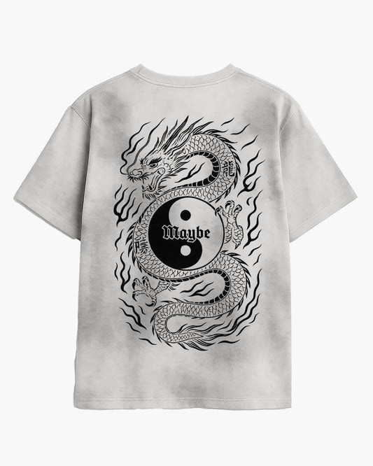Dragon Sun Fade Hand-Painted Tee